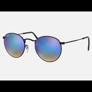 Rayban round flash gradient sunglasses
